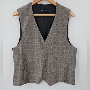 Pronto Uomo Black Cream Vest Size Medium